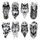 thumbnail image 1 of Juego de Pegatinas Desechables Tatuajes Falsos Impermeables Cgtredaw 114x210mm 8 Uds, 1 of 9