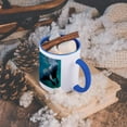 thumbnail image 5 of 3dRose, West Indian Manatee Trichechus manatus in Florida, USA, 11oz Two-Tone Blue Mug, 5 of 7