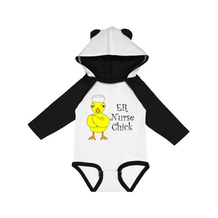 

Inktastic ER Nurse Chick Gift Baby Boy or Baby Girl Long Sleeve Bodysuit