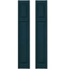 Cottage Style Raised Panel Shutters in Midnight Blue - Set of 2 (12 in. W x 1 in. D x 67 in. H (9.4 lbs.))