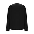 thumbnail image 6 of Nfurl Quarter Zip Shirts for Women Loose Fit Long Sleeve Tops Dressy Casual Solid Color Blouses 2025 Fall Clothes Going Out Top Black L, 6 of 7