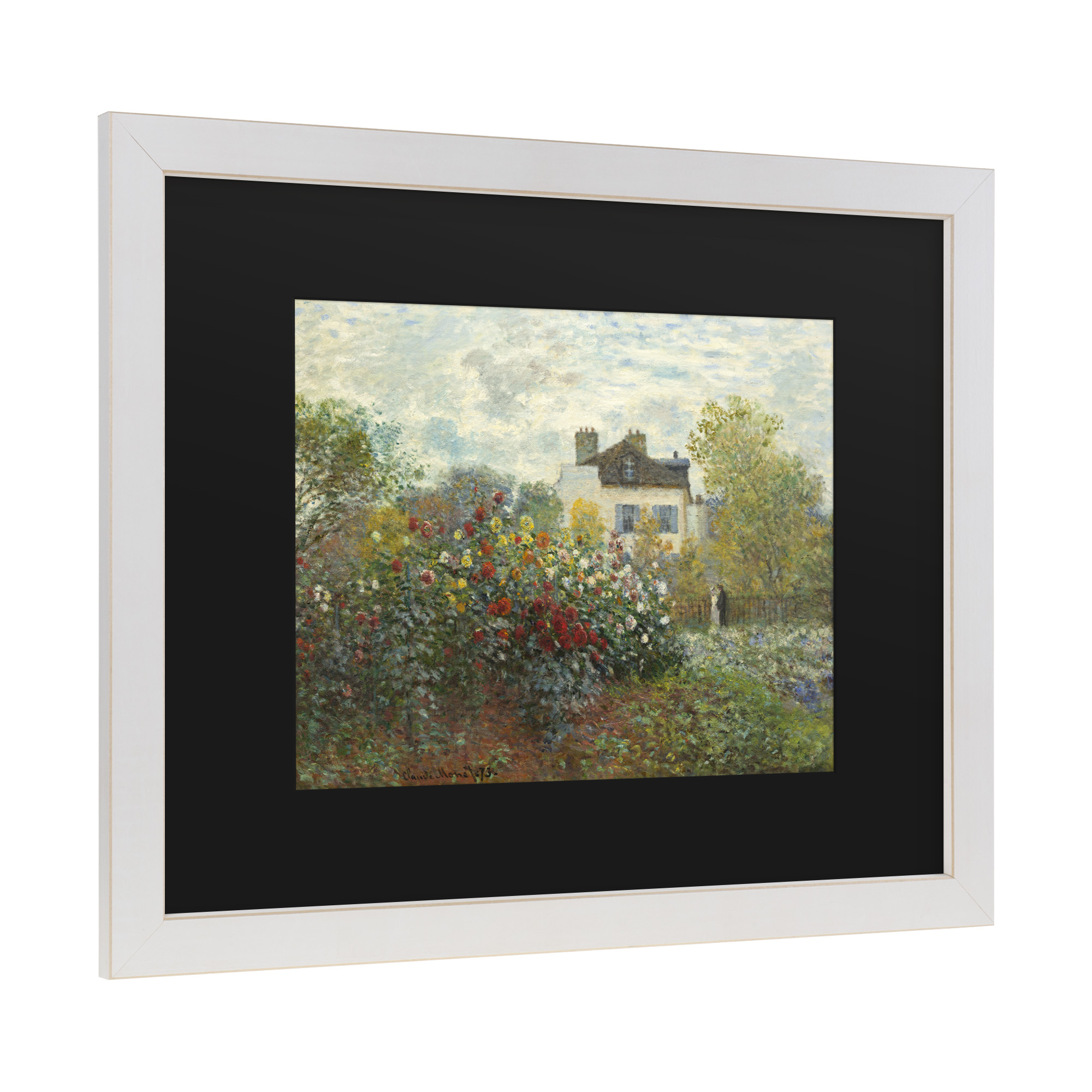 Trademark Fine Art 'The Artist's Garden at Argenteuil' Canvas Art by Claude Monet