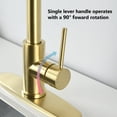 thumbnail image 6 of CoSoTower Stainless Steel Pull Down Kitchen Faucet with Sprayer Brushed Gold, 6 of 6