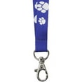 thumbnail image 3 of PinMarts Blue and White Paw Print School Mascot Sports Lanyard w/ Safety Release, 3 of 3
