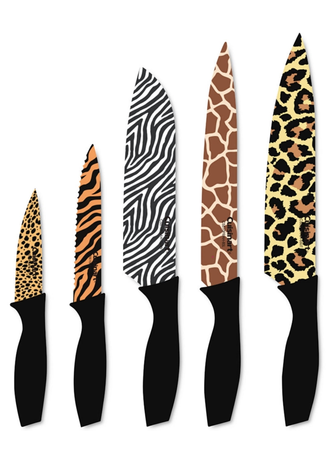Zebra Print Knife Set