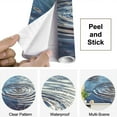 thumbnail image 4 of Peel and Stick Wallpaper Round droplets water circles water Ripples sea texture Closeup water Modern Art Wall Mural Decor Self Adhesive and Removable 69in x 98in, 4 of 8