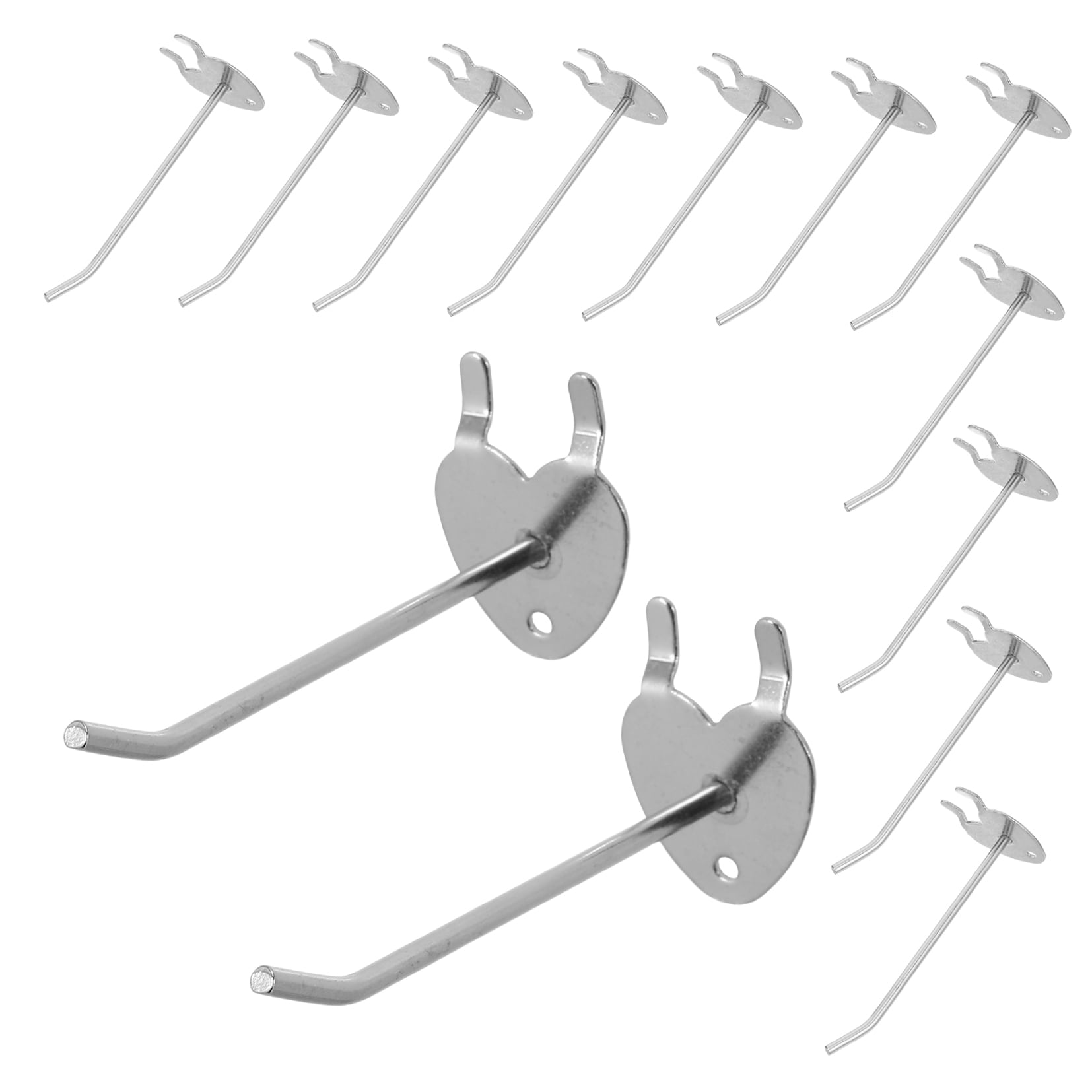 DEEPCRAFF 50Pcs Iron Pegboard Hooks for Garage Wall Storage and Wire Shelving Organizers