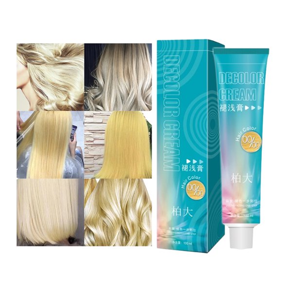 1000ml Quick Fading Hair Bleach Cream Non-Irritating Natural Extract Professional Milk Long Lasting Hair Bleaching Agent for Lady