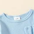 thumbnail image 4 of XIMIN Newborn Baby Boy Easter Outfit Knit Ribbed Bunny Rabbit Skin Ear Pocket Romper Jumpsuit Infant One Piece Clothes, 4 of 9