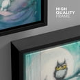 thumbnail image 4 of wall26 Framed Canvas Print Wall Art Girl in Bed Looks at Forest Owl in Moonlight Kids Wilderness Illustrations Modern Art Rustic Scenic Relax/Calm Zen for Living Room, Bedroom, Office - 16"x24&q, 4 of 5