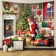 thumbnail image 1 of Tapiz de fondo estilo tela colgante decoración de habitación tela colgante tapiz navideño, 1 of 6
