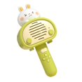 thumbnail image 3 of kusrkot Kids Microphone Adjustable Volume Cute Rabbit Speaker Mic for Kids Green, 3 of 9