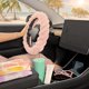 thumbnail image 3 of Carbella Funda Para Volante De Piel Trenzada, Color Rosa Suave, Tamaño Estándar De 15 Pulgadas, Se Adapta A La Mayoría De Los Vehículos, Funda Para Volante De Coche Con Tacto De Piel Sintética Suave,, 3 of 5