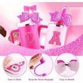 thumbnail image 4 of Cup Accessories Set for Stanley 30OZ & 40OZ Tumbler with Handle, Letter Charms, Bow & Diamond Straw Covers, Glitter Silicone Boot, Personalized Sticker for Stanley Cup Accessories, 4 of 10