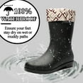 thumbnail image 2 of AUXDIQ Wellington Boots Women Mid-calf Wellies Waterproof Rain Boots Outdoor Garden Shoes, 2 of 6