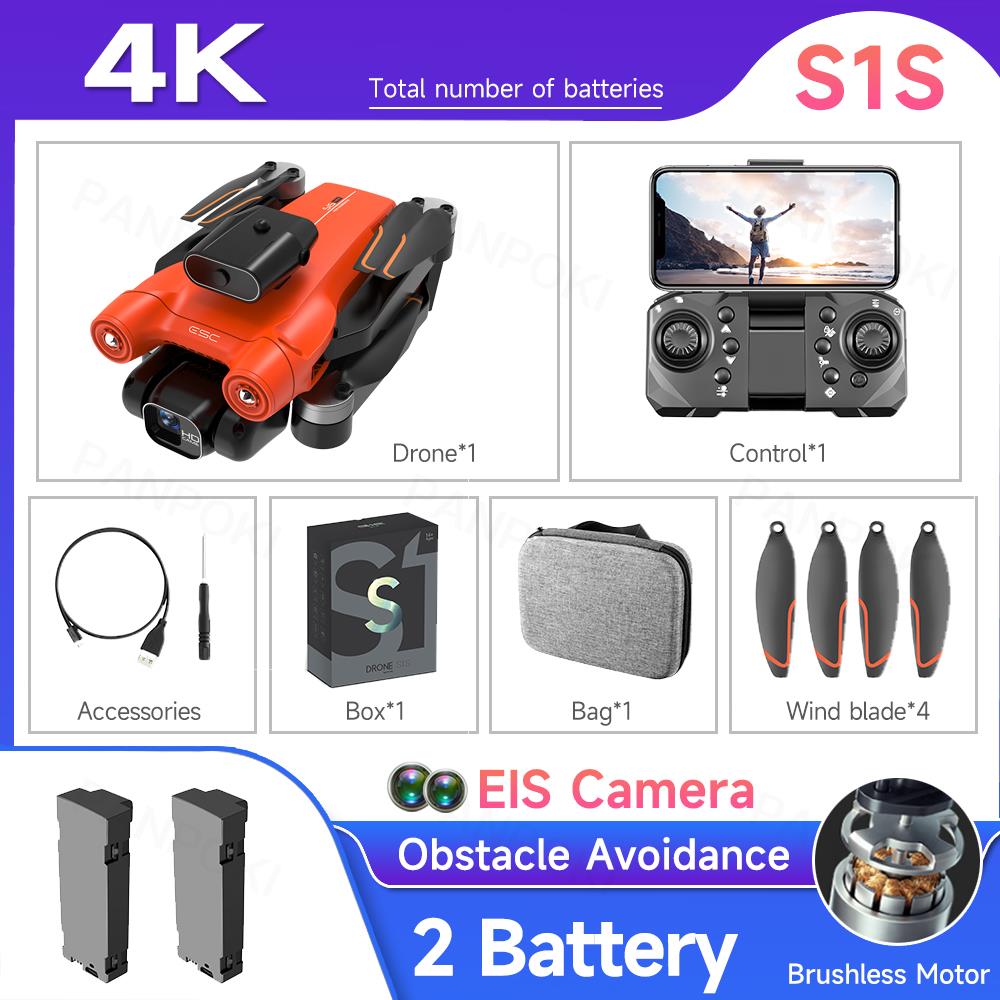 Mini Dron S1S con Motor sin escobillas, cámara profesional 4K ...