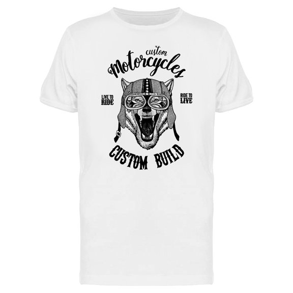 Ride To Live Wolf Tee Men's -Image by Shutterstock