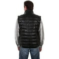 thumbnail image 3 of Scully Mens Black Leather Ribbed Vest 3X, 3 of 4