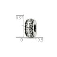 thumbnail image 2 of 925 Sterling Silver Reflections Oxidized Aztec Pattern Bead 11.58x5.21mm Wide Charm Pendant Necklace for Women, 2 of 2