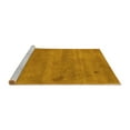 thumbnail image 2 of Ahgly Company Machine Washable Indoor Square Abstract Yellow Modern Area Rugs, 8' Square, 2 of 4