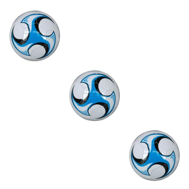 Wweixi Durable PVC-Made Soccer Ball For Football Middle School Match Long Service Life 2 Blue 3Set