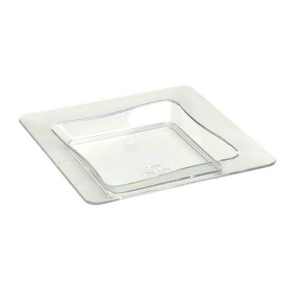 Clear 3'' x 3'' Serving Tray-BULK