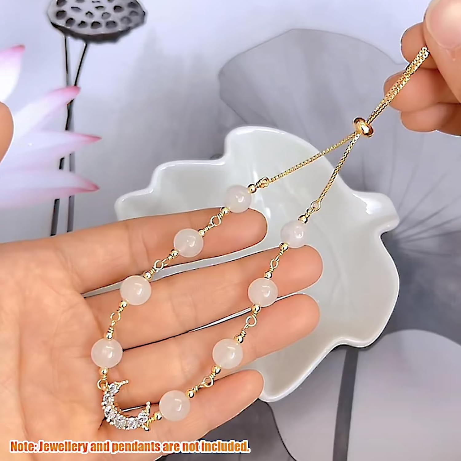 Gold Necklace Chain for Jewelry Making, 46ft 6 Style Rolled Steel DIY Jewelry Chain Roll Bracelet Bulk Link Plated Permanent for Earring Anklet Craft with Jump Ring, Lobster Clasp, Pliers