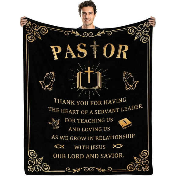 Christian Gifts for Men Women, Christian Blanket Fathers Day Blankets for Dad Grandpa Uncle Gifts Birthday Gifts for Women Men Religious Gifts Blanket Bible Verse Inspirational Gifts 50"x60"