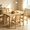 Brown, variant on SogesPower 4-Persons Dining Table Set for Kitchen Living Room, Solid Wood Kitchen Table Set with 4 Chairs, Brown