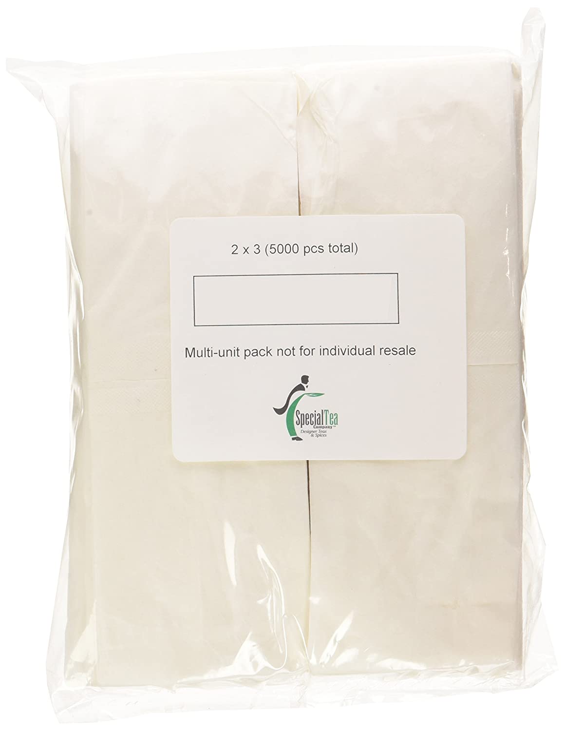 Special Tea Empty Tea Bags Bulk Case, 2 x 3 Inches, 5000 Count