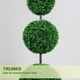 thumbnail image 6 of ROMSWI 3FT Artificial Triple Ball Boxwood Topiary Tree 2 Pack UV Resistant Faux Topiary Plant for All-Season Home Office Porch Entryway Decor, 6 of 9