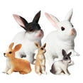 thumbnail image 2 of Juego de Figuras de animales perfecl 5 piezas conejitos Figuras educativas decoración, 2 of 8