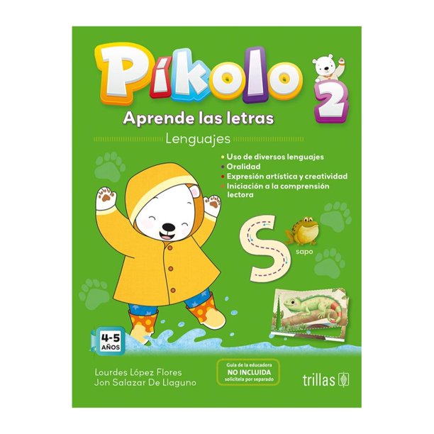 Libro Pikolo 2 Aprende Las Letras Tapa Blanda, Autor Lourdes Lopez Flores, Editorial Editorial Trillas, S. A. De C. V.