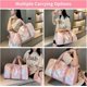 thumbnail image 5 of KAIYANG Bolsa de deporte para gimnasio, bolsa de viaje impermeable con compartimento para zapatos y bolsillo para artículos húmedos, color rosa, 5 of 5