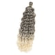 thumbnail image 3 of Peluca afro rizada para mujeres y niñas, transpirable, elegante, encantadora, suave, sintética, para fiesta, disfraces, compras, Cosplay y citas Gris degradado 60cm, 3 of 8