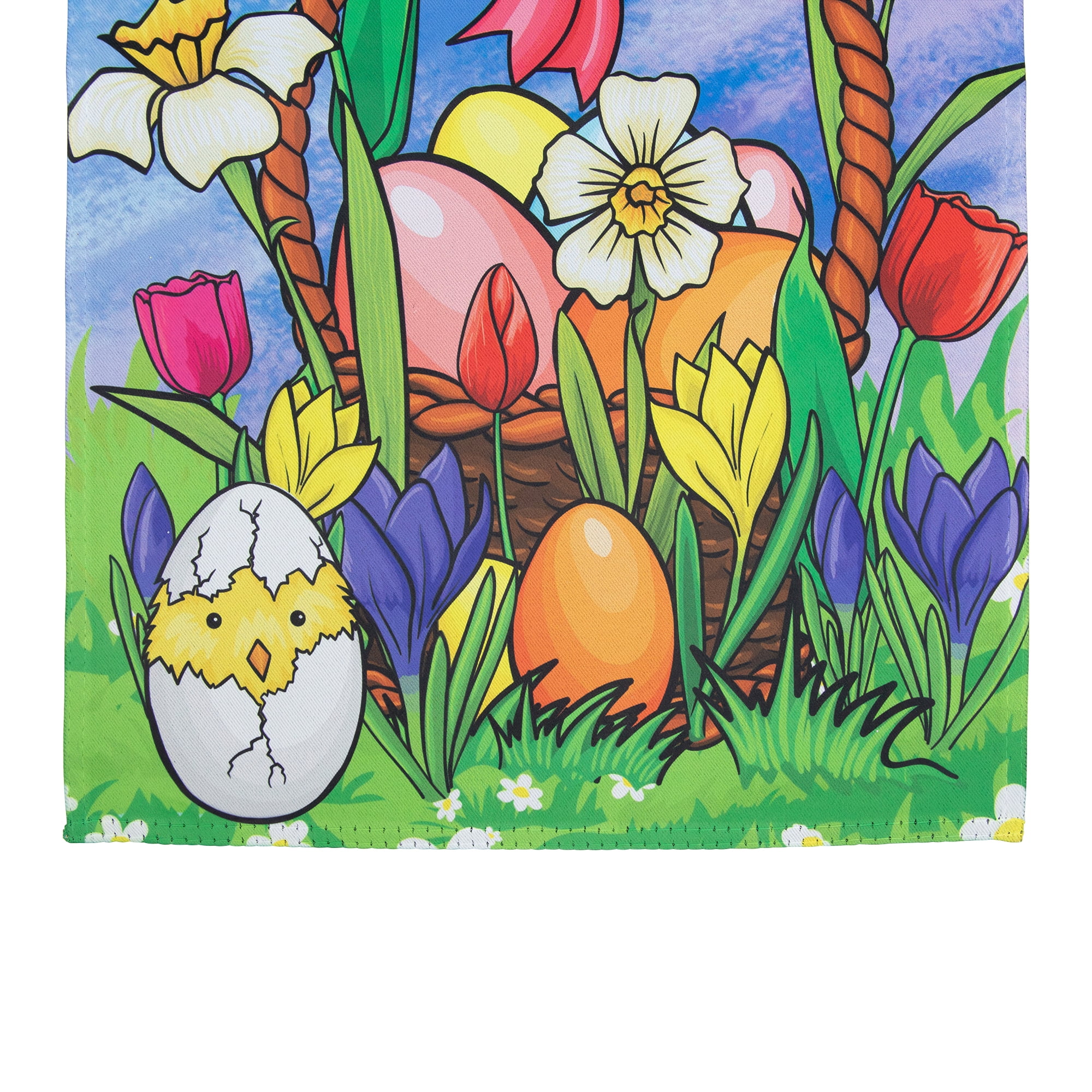 Welcome Easter Basket Outdoor House Flag 28" x 40"