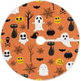 thumbnail image 1 of FMSHPON Halloween Pattern Xmas Christmas Tree Skirt Stand Mat for Holiday Party Decoration Indoor Outdoor 48 inches, 1 of 6