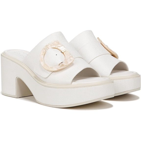 Naturalizer Women's Clara Slide Sandal Bright White 10M
