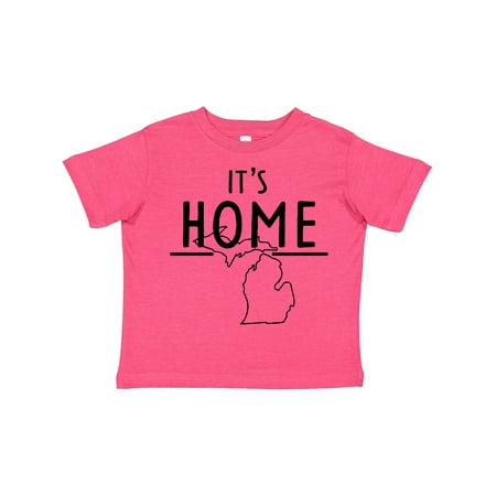 

Inktastic It s Home- State of Michigan Outline Gift Toddler Boy or Toddler Girl T-Shirt