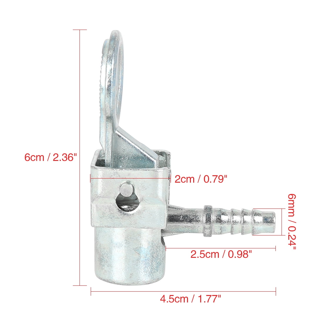 6mm Locking Chuck Air Hose Fast Inflator Adapter for Bike Motorcycle