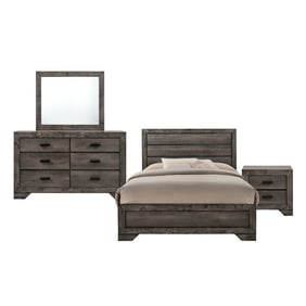 Coaster Auburn Queen Platform Bed 6 Piece Bedroom Set In Cappuccino