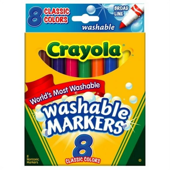 CYO587808 - Jeu de Marqueurs Lavables Classique Crayola