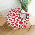 thumbnail image 3 of Watermelon Summer Fruit Round Tablecloth 60 Inch, Decorative Holiday Home Party Table Cloth for Kitchen Dining Picnic Table Cover, 3 of 6