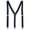Navy, variant on CTM 1-Inch Wide Elastic Clip End Suspenders (Men)