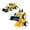 F, variant on EclipseJewels Electric Universal Deformation Toy Car with Magnetic Transform Feature, Transformer Engineering Vehicle with Lights, Transforming Car Toy for Collectors and Fans,F