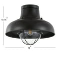 thumbnail image 3 of JONATHAN Y Cameron 13" Metal LED Semi-Flush Mount, Oil Rubbed Bronze, 3 of 7