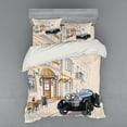 thumbnail image 2 of Ambesonne Vintage Bedding Set 3 Pcs, Retro Car Cafe, Twin, Multicolor, 2 of 3
