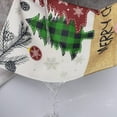 thumbnail image 6 of Christmas Placemats Set of 6 Plaid Christmas Trees Winter Xmas Pine Cone Stems Merry Christmas Holiday Kitchen Dining Table Decoration Seasonal Farmhouse Rustic Burlap Placemats 12x18, 6 of 6