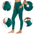 thumbnail image 4 of Lenpel Leggings for Women 2 Pc High Waisted Full Length Workout Yoga Pants Running Athletic Tights with Pockets, 4 of 7