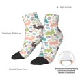 thumbnail image 4 of Bingfone Easter Rabbit Design Patterned Men's Women's Casual Cotton Socks, 4 of 5